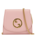 Gucci Mini Blondie Wallet With Chain, &pound;395, Accessories, Pink, Leather, Front view